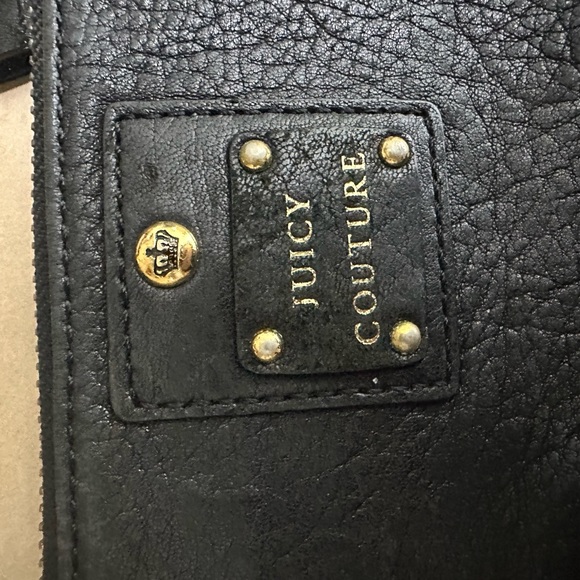 Juicy Couture - Black Leather Wristlet Wallet - GUC - Picture 3 of 7